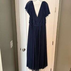 Chic Navy Blue Maxi Dress